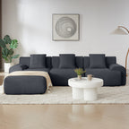 113" Modern L-Shaped Modular Sectional Sofa for Living Room