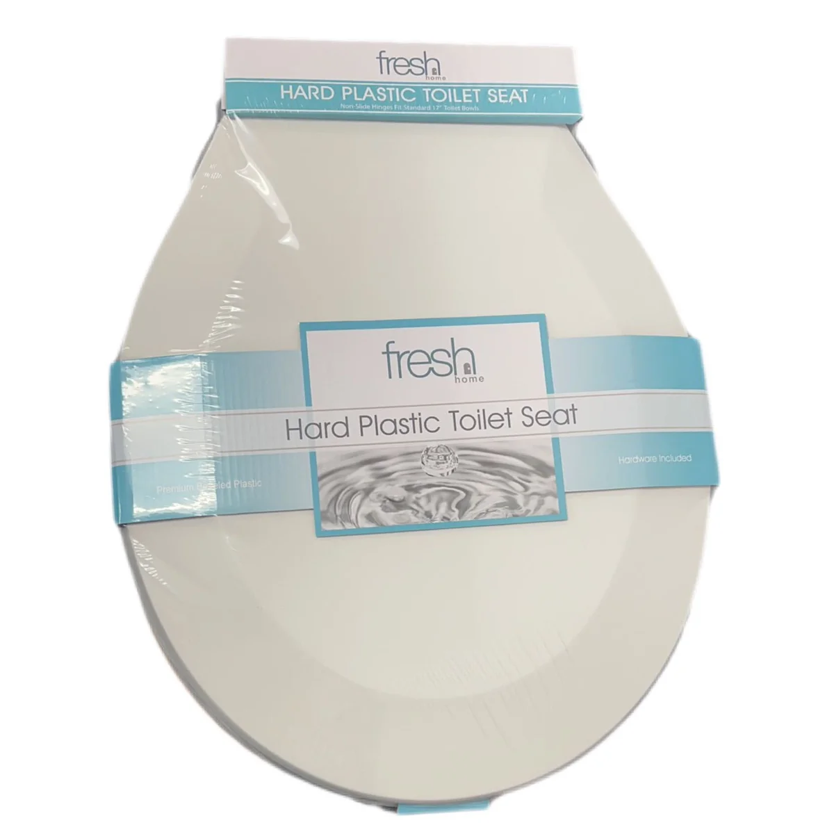 Hard Plastic Toilet Seat With Beveled Edges