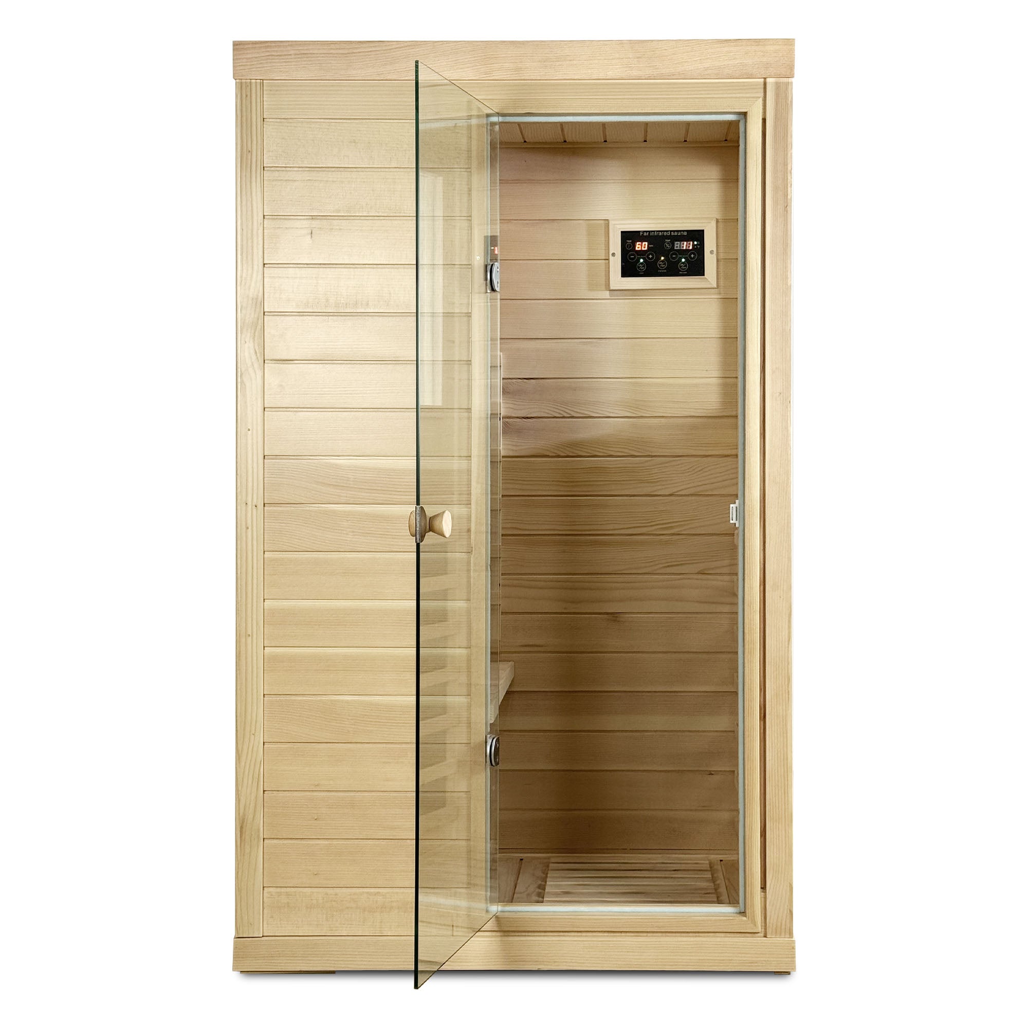Canadian Hemlock Wood One Person Far Infrared Sauna