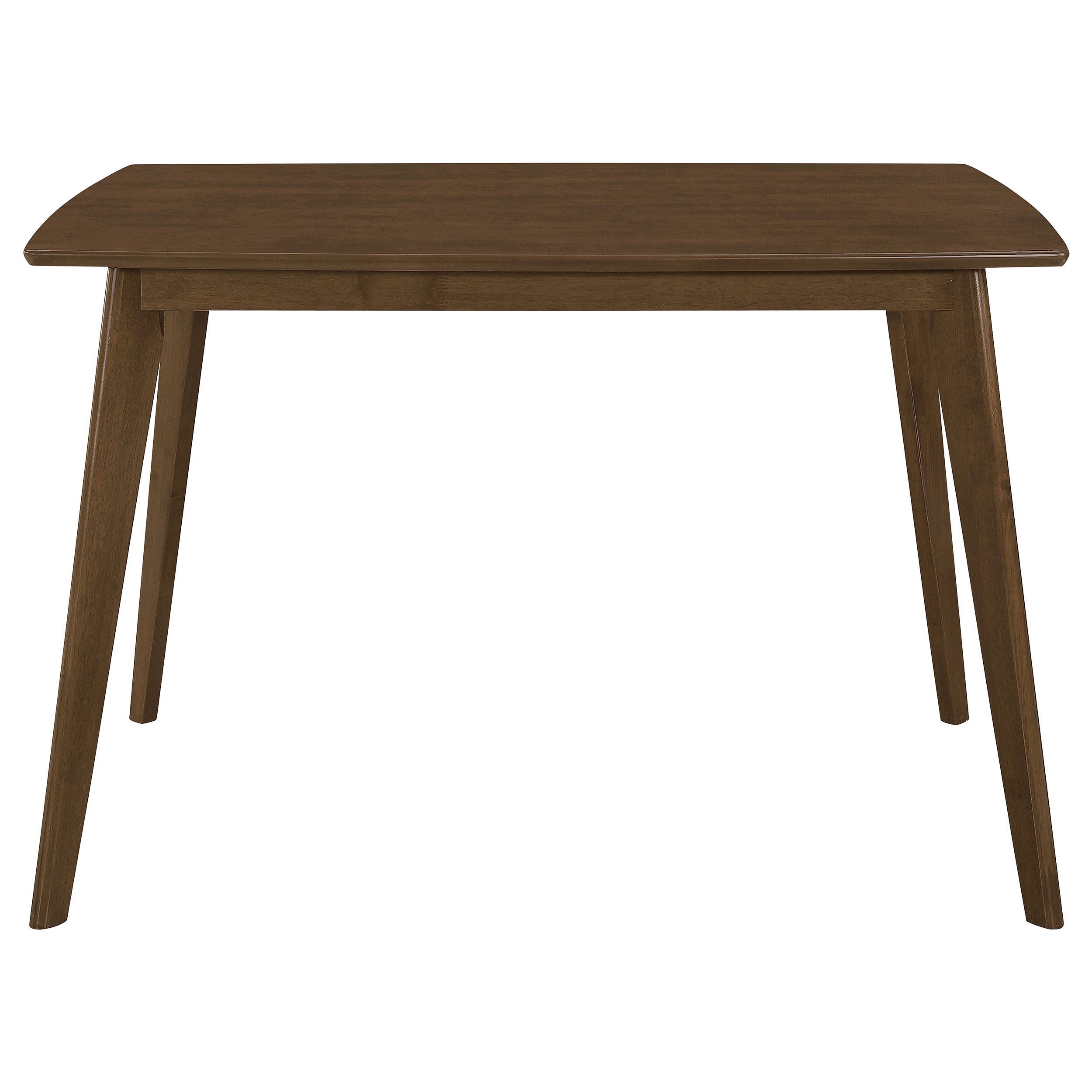 Retro Chestnut Dining Table with Angled Legs