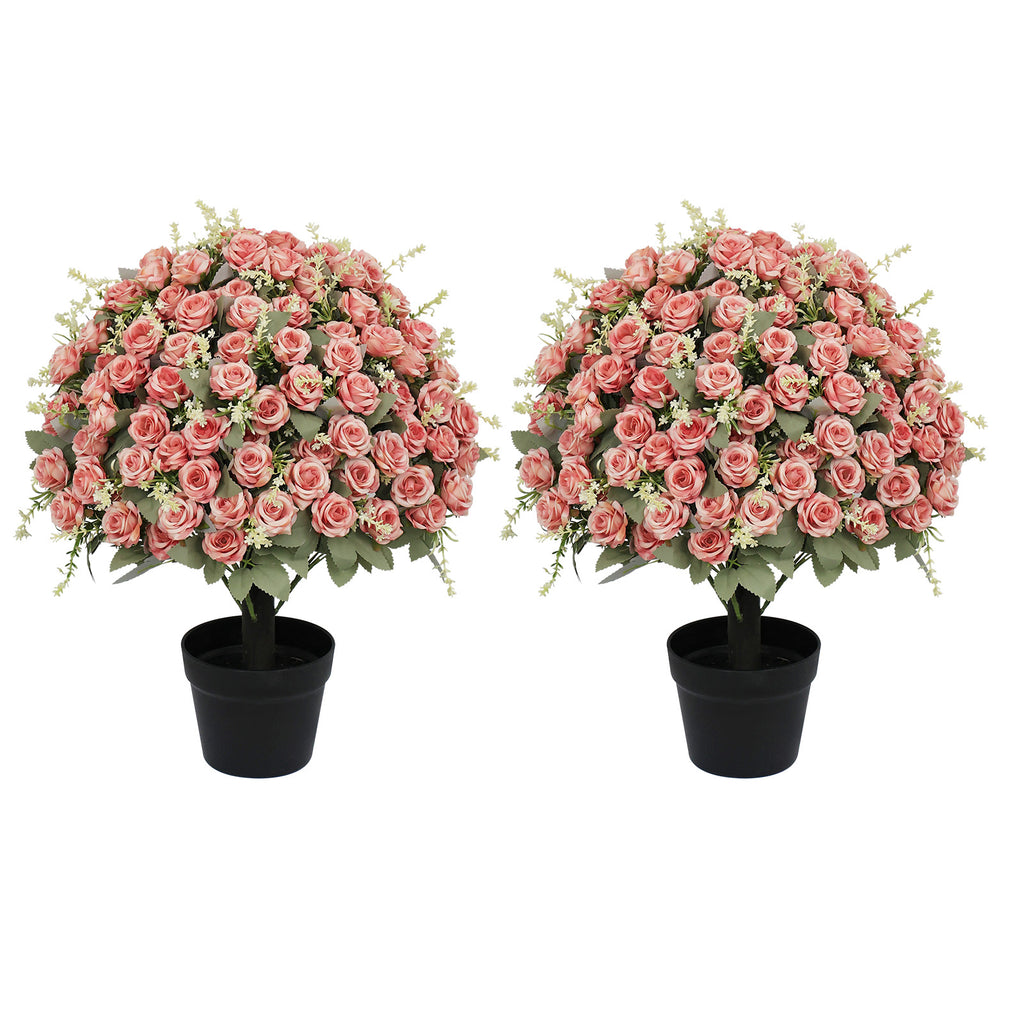 24-Inch Artificial Rose Decoration in Pink