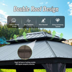 10'x14' Hardtop Gazebo with Resin Roof