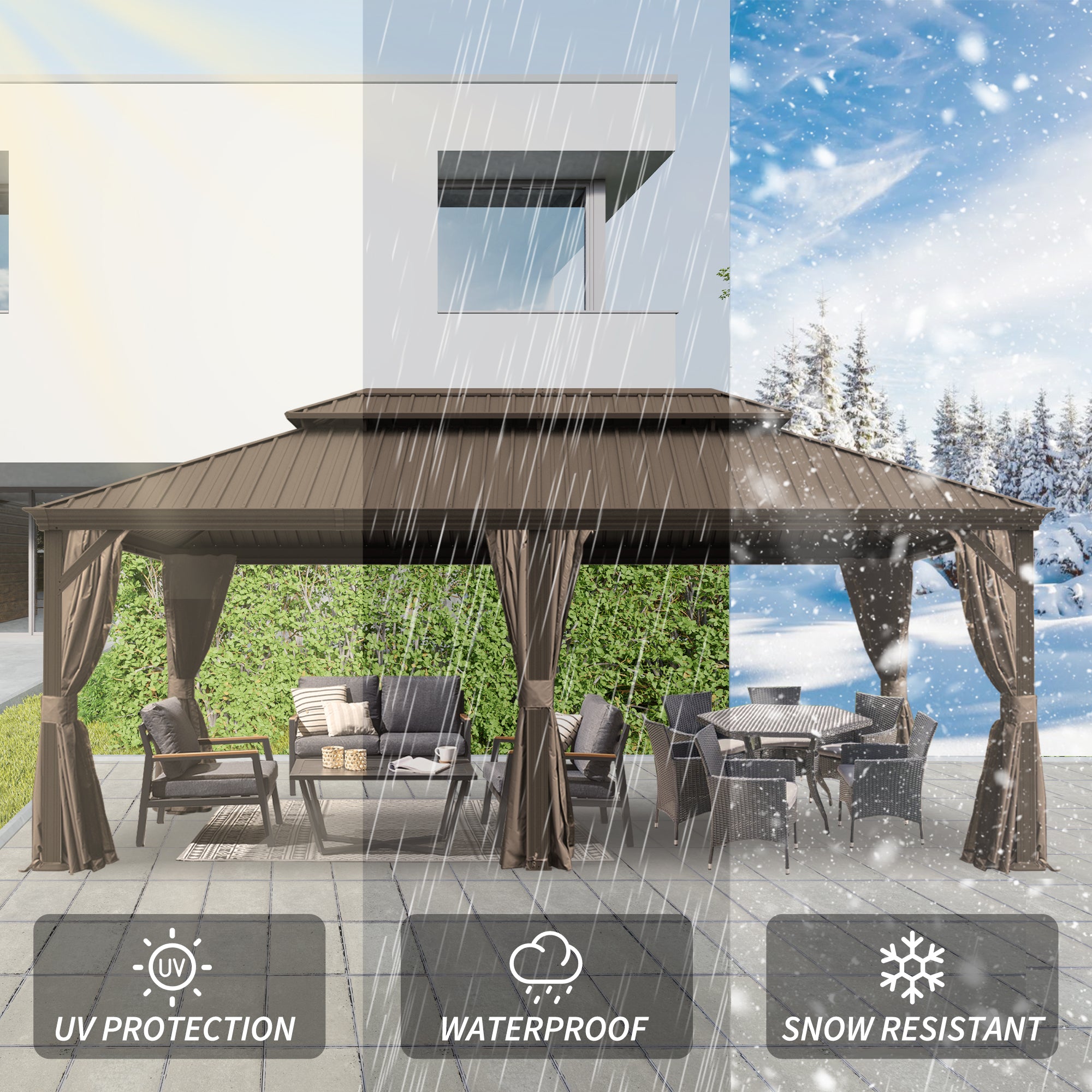 14' X 20' Hardtop Gazebo