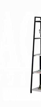 Wendral Rectangular Leaning-Ladder Bookshelf