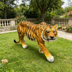 Simulated Tiger Resin Garden Statue