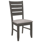 Grey and Dark Dining Side Chair Set