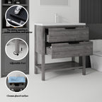 36 Inch Freestanding Bathroom Vanity with Sink and Soft-Close Drawer