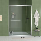 Aluminum Frame Double Sliding Shower Door