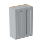 Gray Shaker Solid Wood Wall Cabinet