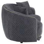 Lorraine Dark Upholstered Loveseat
