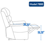 Brown Leatheraire Dual Motor Power Lift Recliner Chair
