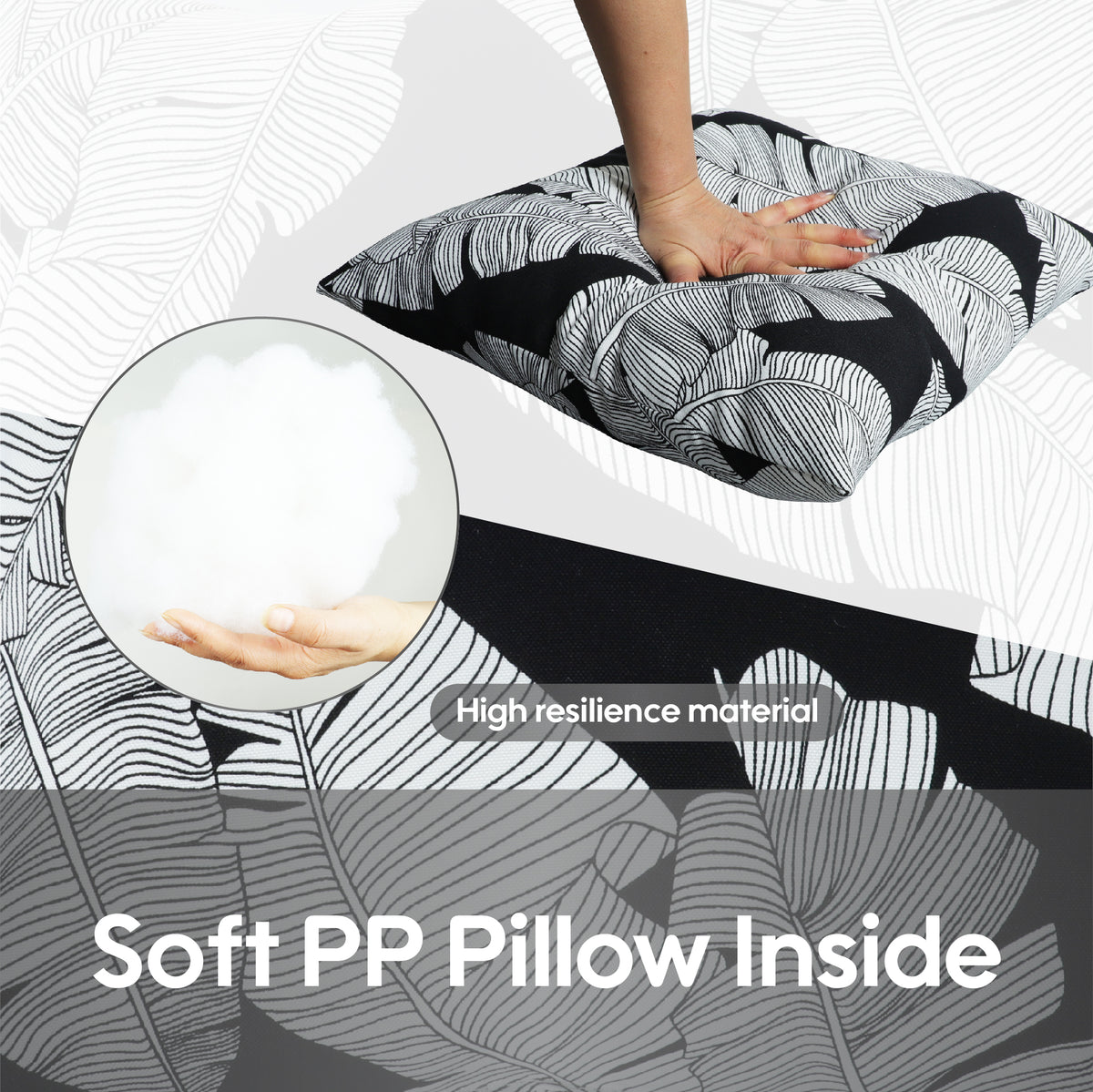 2 Pack Outdoor Throw Pillows - Waterproof & Fade-Resistant