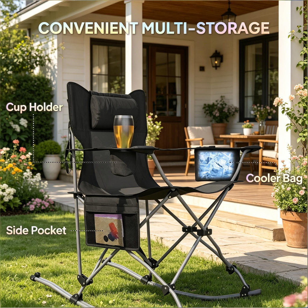 Set of 2 Rocking Camping Chairs