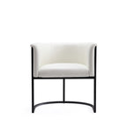 Cosmopolitan Metal Vegan Leather Dining Chair