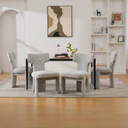 Modern Upholstered Chenille Dining Chair Set of 4