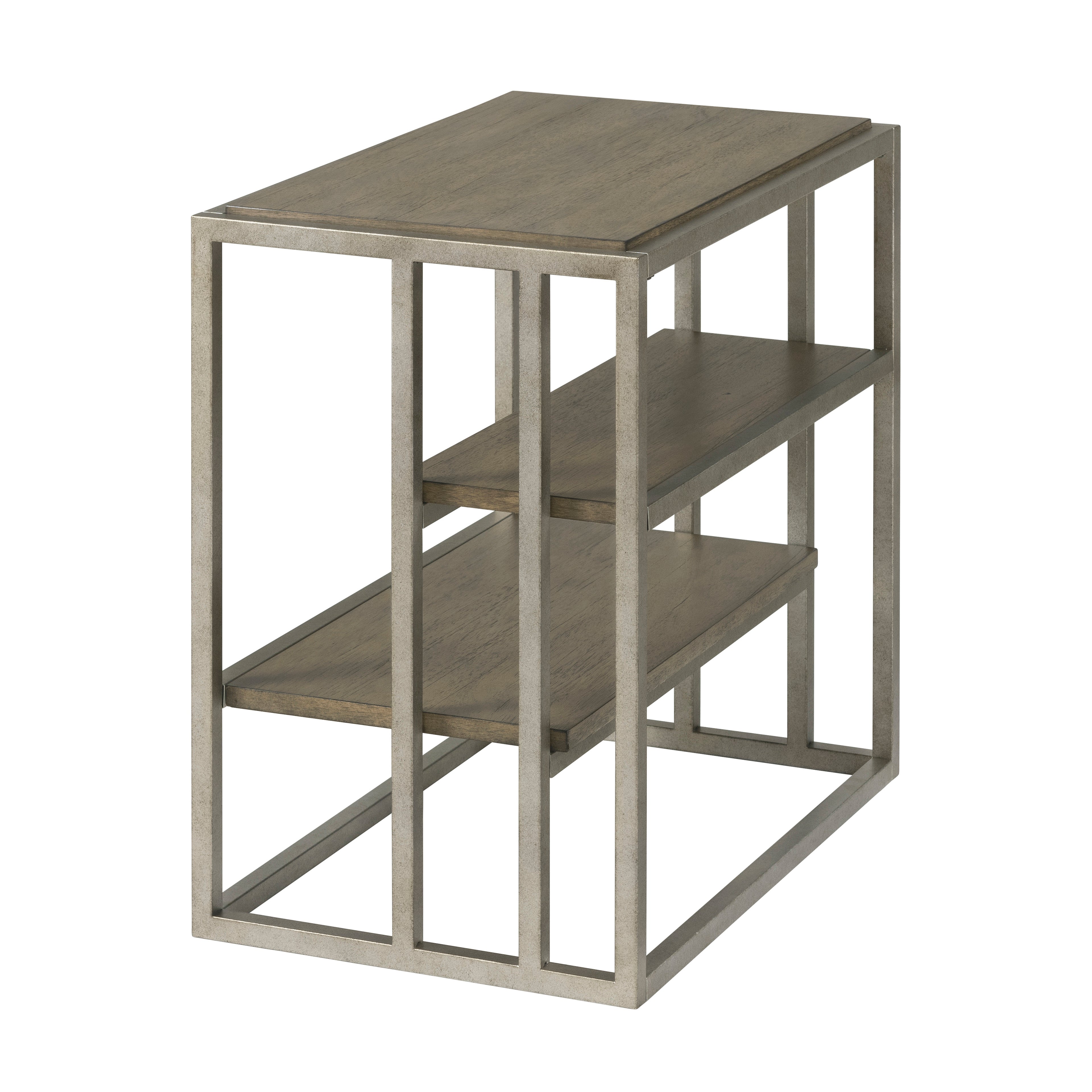 Padena 3-Piece Metal Frame Wood Living Room Coffee Table Set