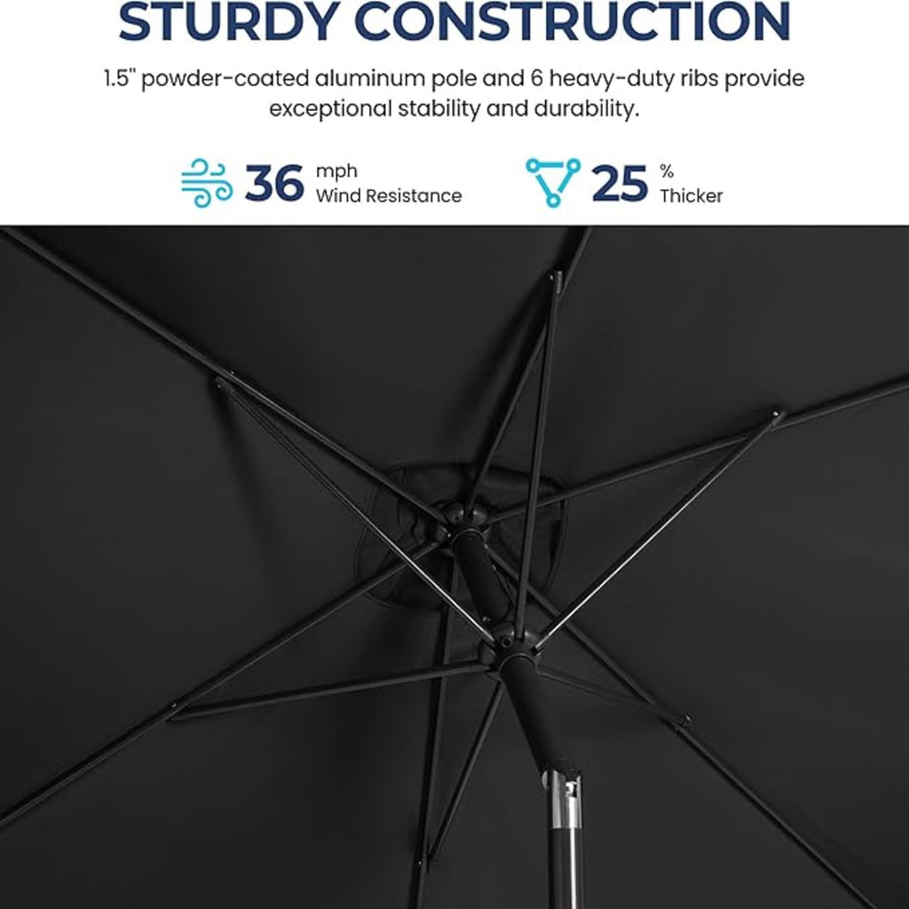 6.5 x 10 ft Rectangular Patio Umbrella