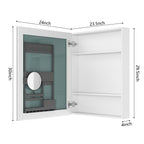 24'' W x 30'' H Surface Frameless Mirror Medicine Cabinet