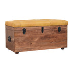 Solid Wood Buffalo Hide Honey Storage Box