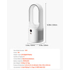 Portable Desk Bladeless Fan 12.99" 6-Speed with Battery
