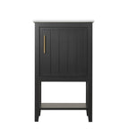 20" Bathroom Vanity with Sink - Black Cabinet