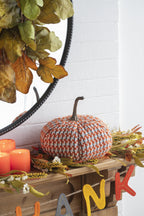Set of 2 Fabric Pumpkins