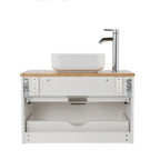 32-Inch Double Drawer Wall-Mounted Bathroom Vanity