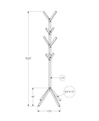 Coat Rack, Hall Tree, Free Standing, 8 Hooks, Entryway, 70"h, Bedroom