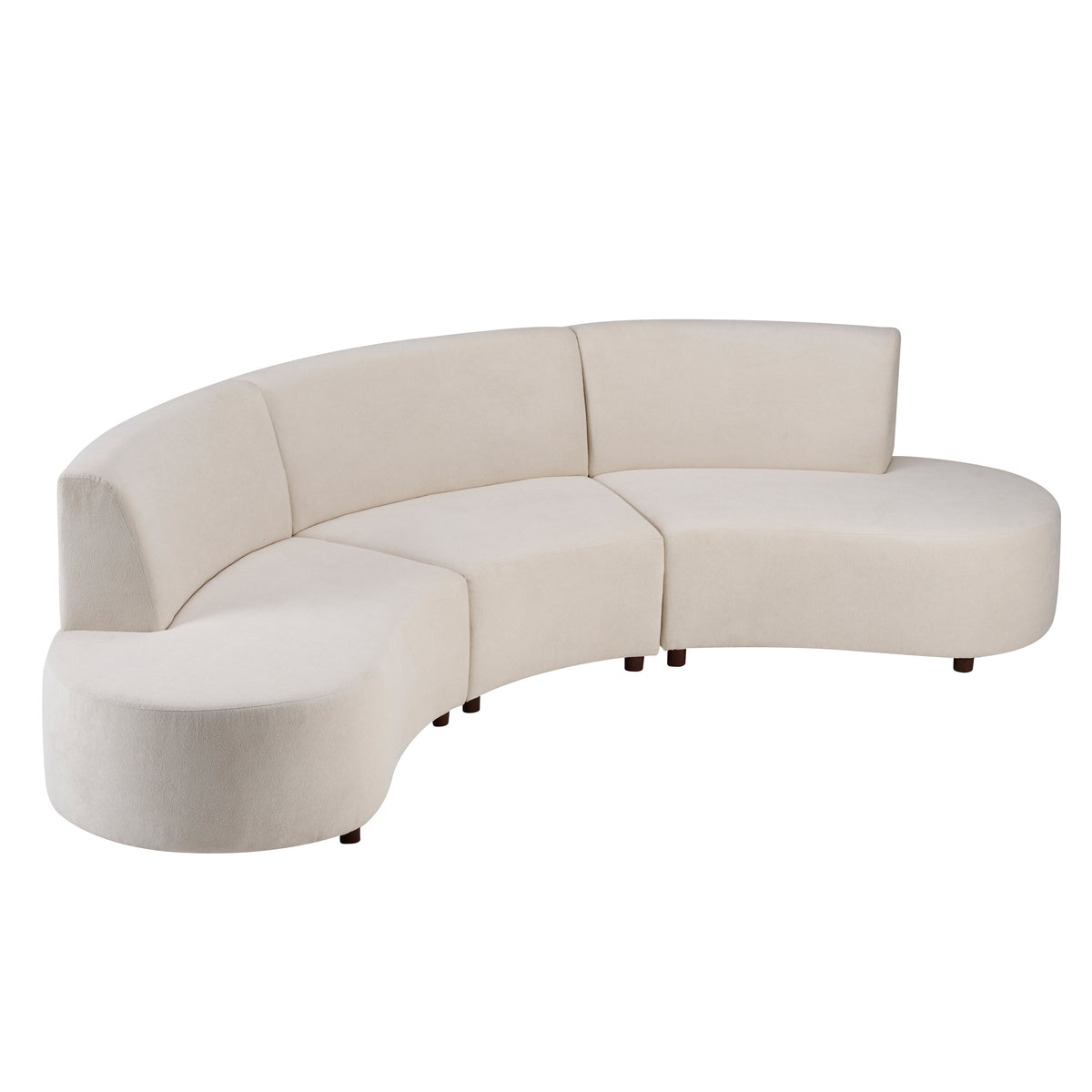 Luno 3-Piece Modern L Shape Sectional Cloud Couch