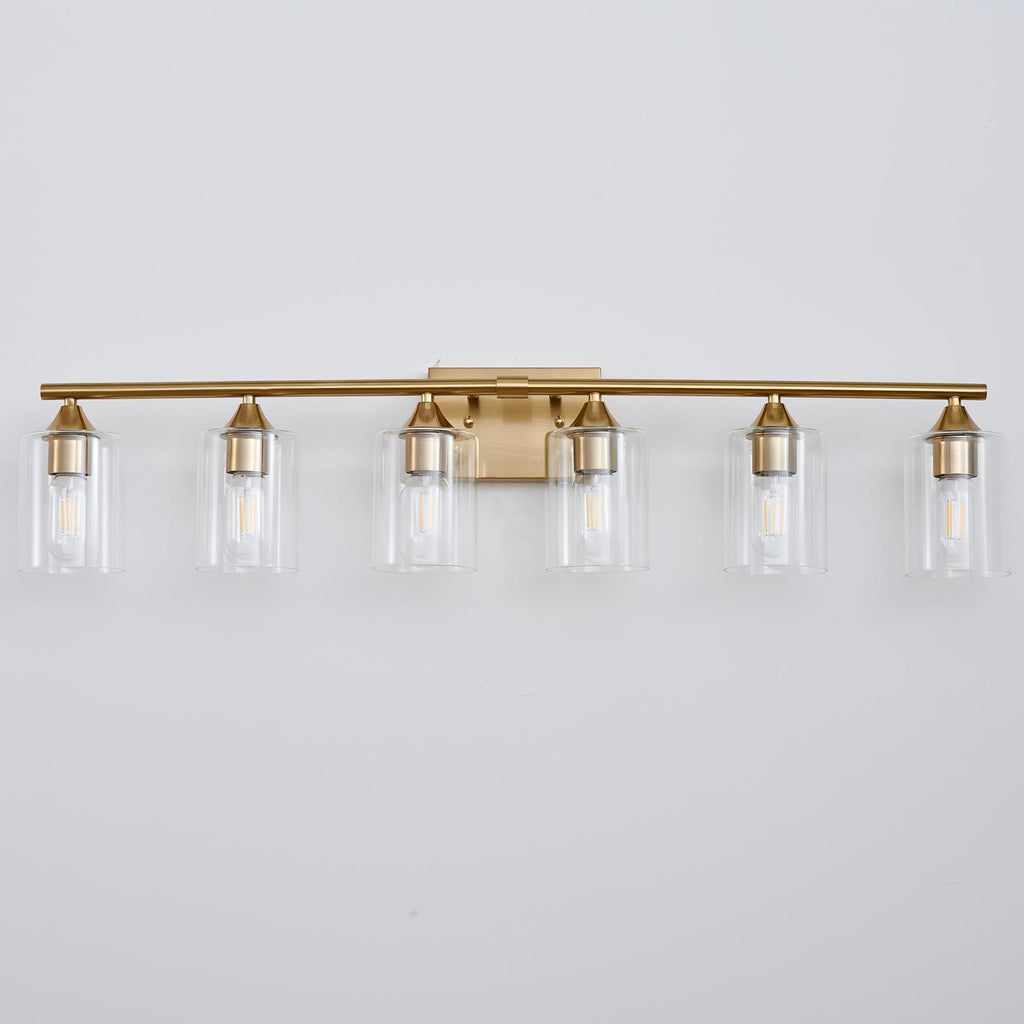 6-Light Brushed Bathroom Vanity Wall Light