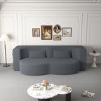 Modern Floor Sofa with 2 Pillows