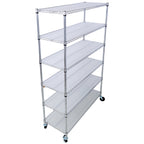 6 Tier Heavy Duty Adjustable Metal Shelving Unit