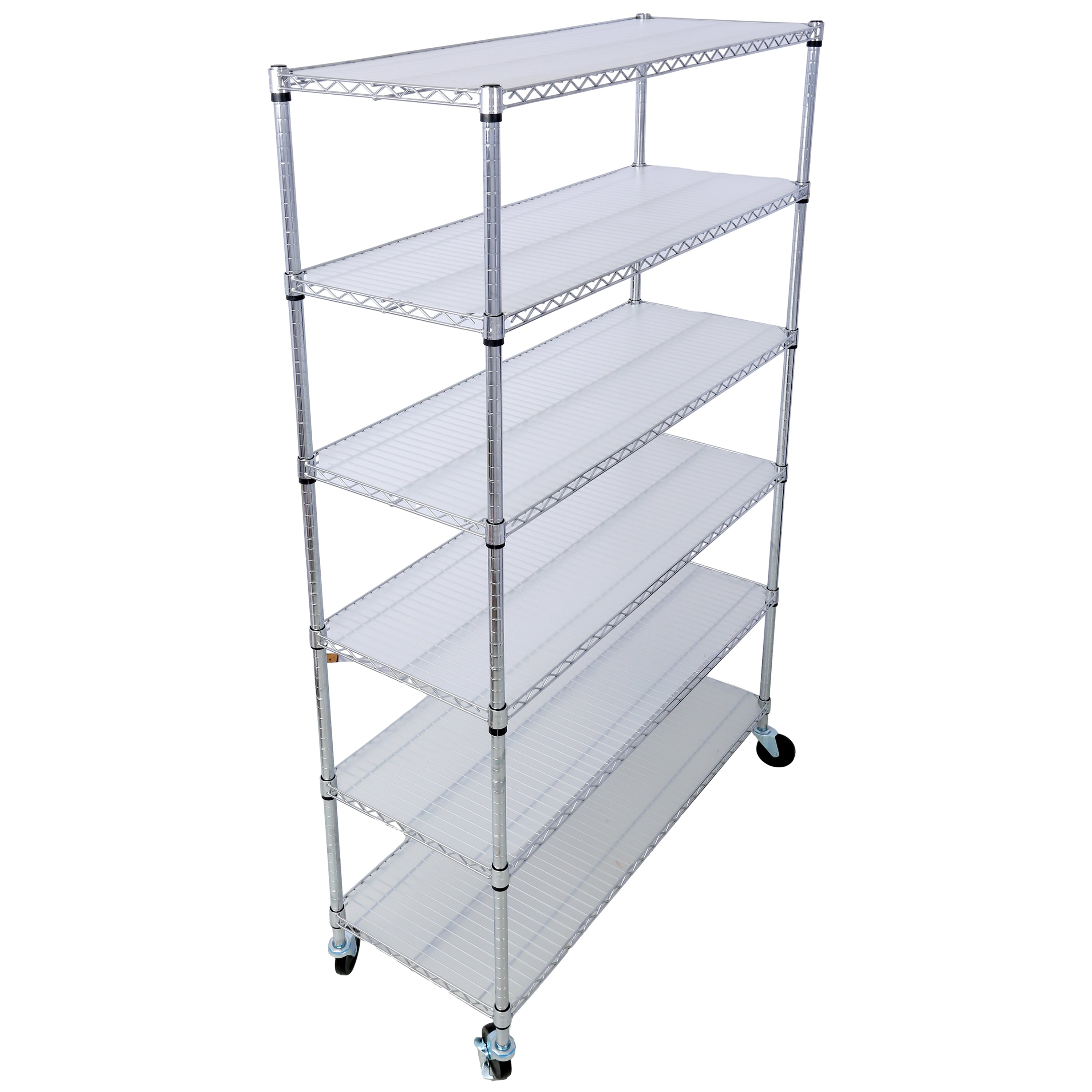 6 Tier Heavy Duty Adjustable Metal Shelving Unit