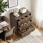 3 Drawer Dresser - Modern Walnut