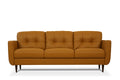 Radwan Camel Leather Sofa (Assembled)