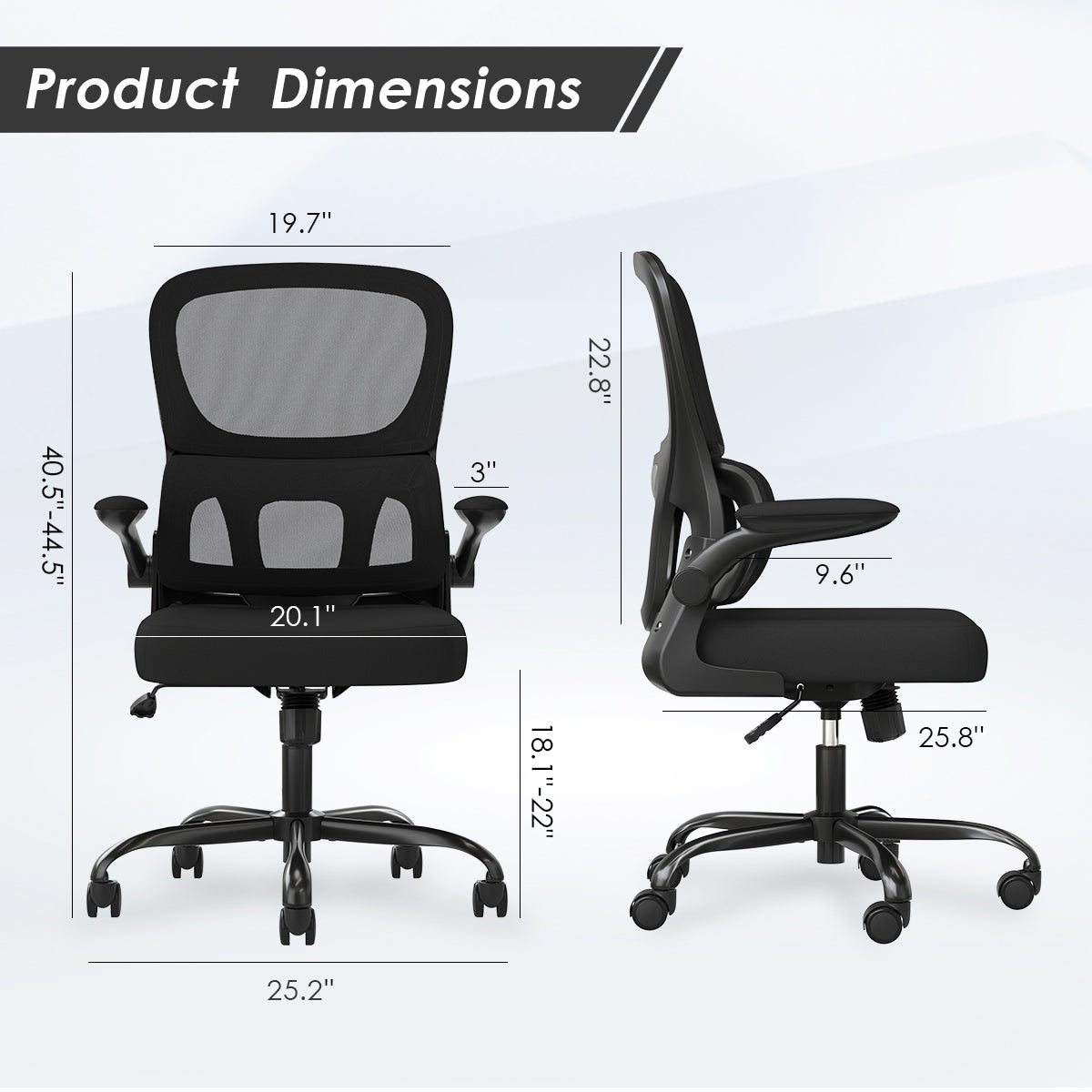 Mesh Ergonomic Office Chair with Lumbar Support