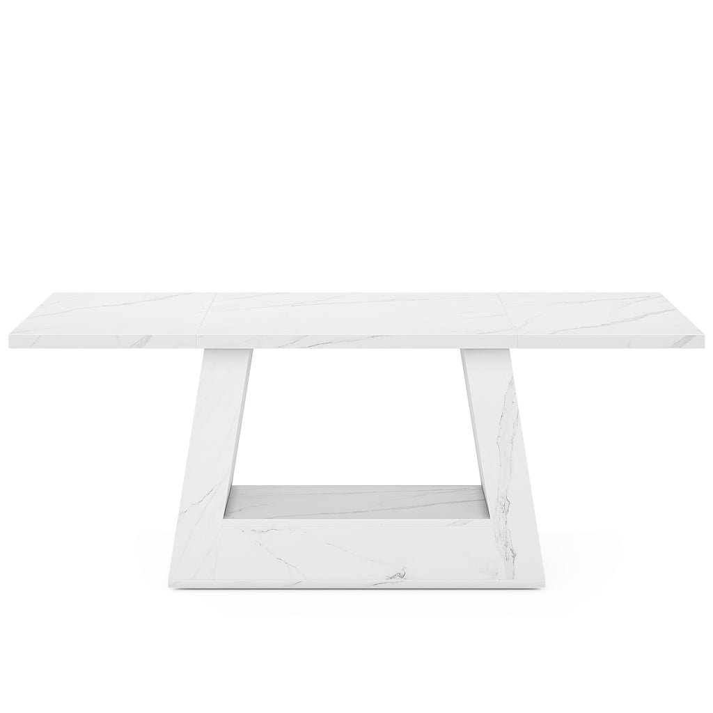 63" Modern Rectangular Dining Table for 4 to 6 People