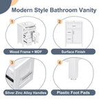 24 Inch Bathroom Vanity with Ceramic Sink