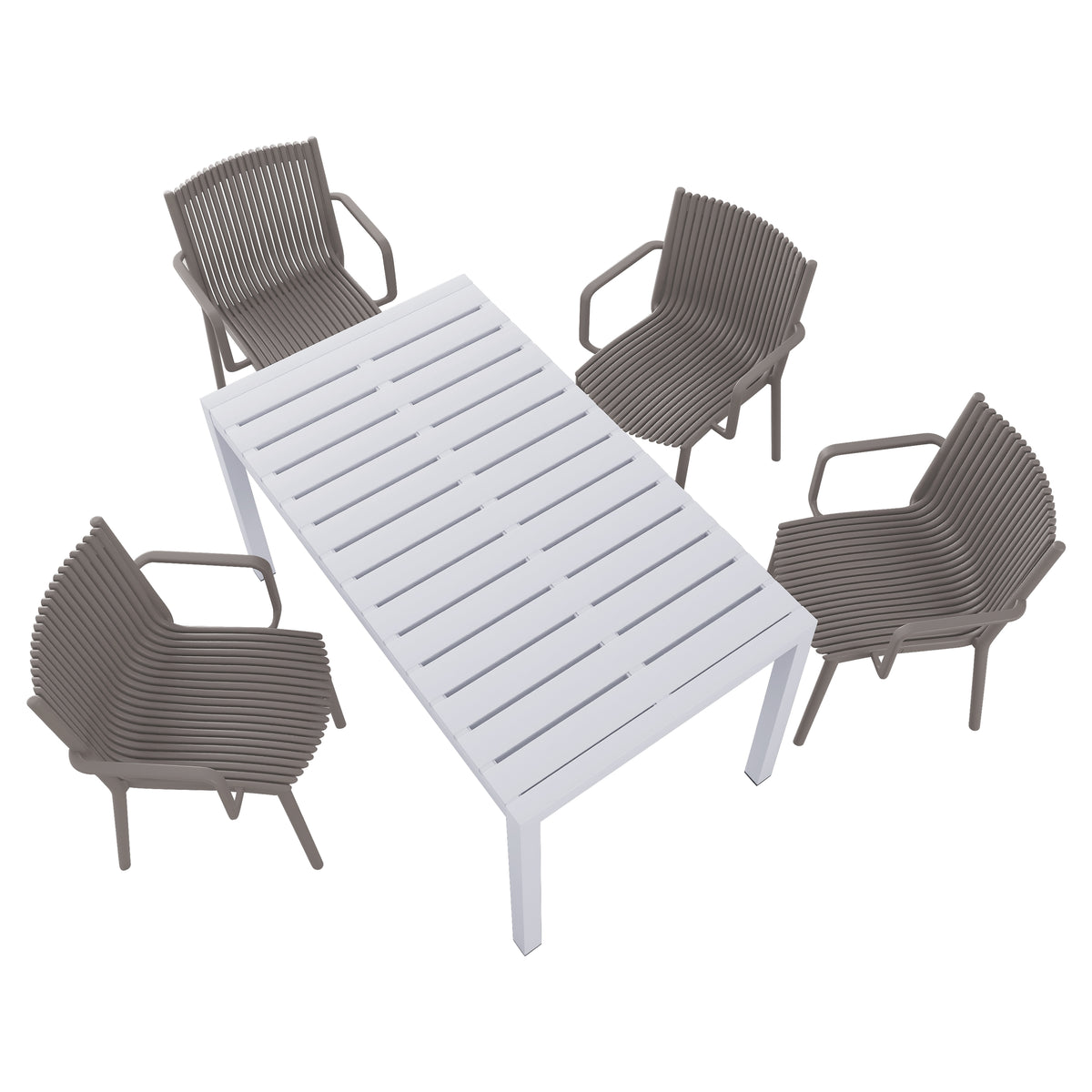 Summer 4-Piece Warm Patio Furniture Set