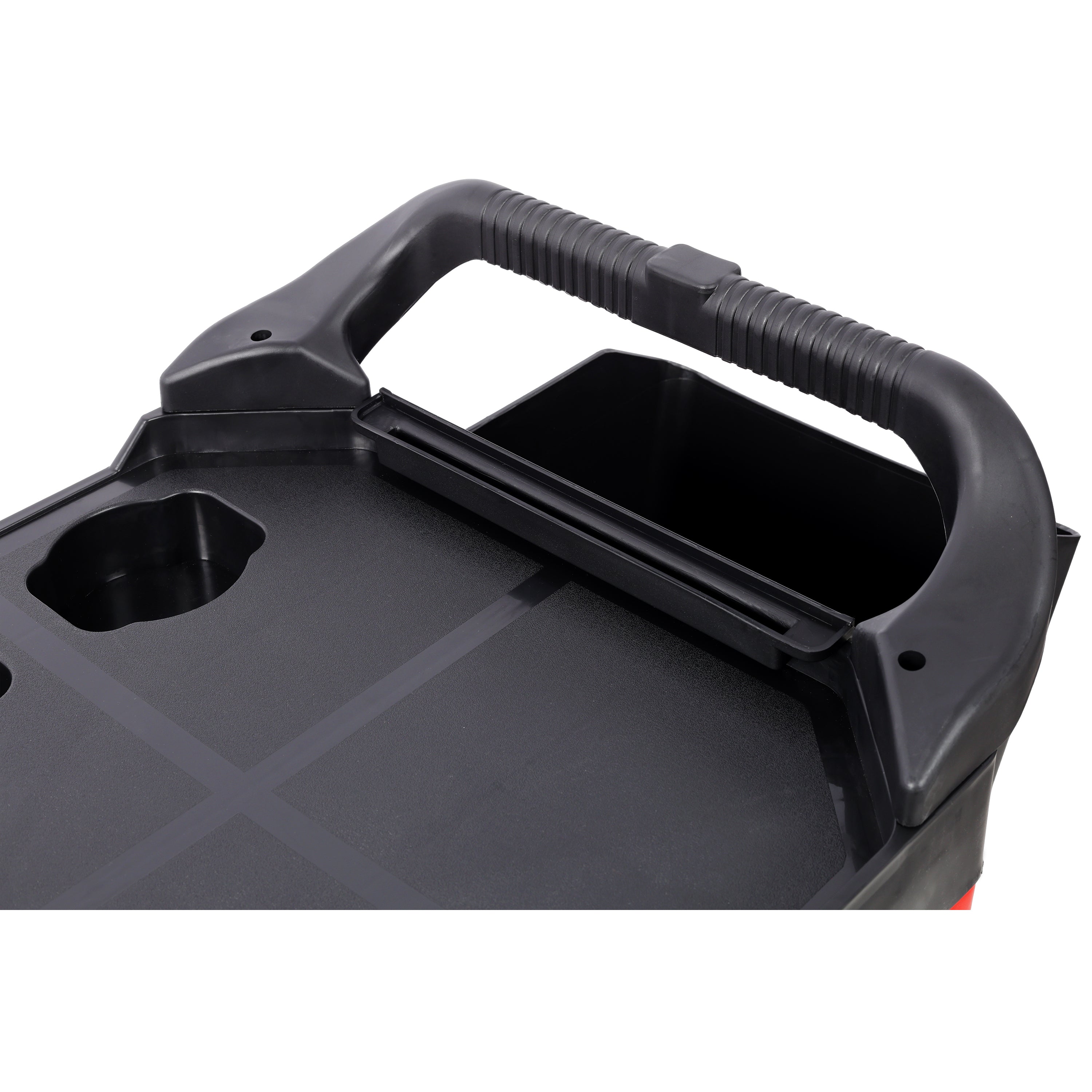 3 Tier Rolling Auto Detail Cart With Wheels, 2 Buckets