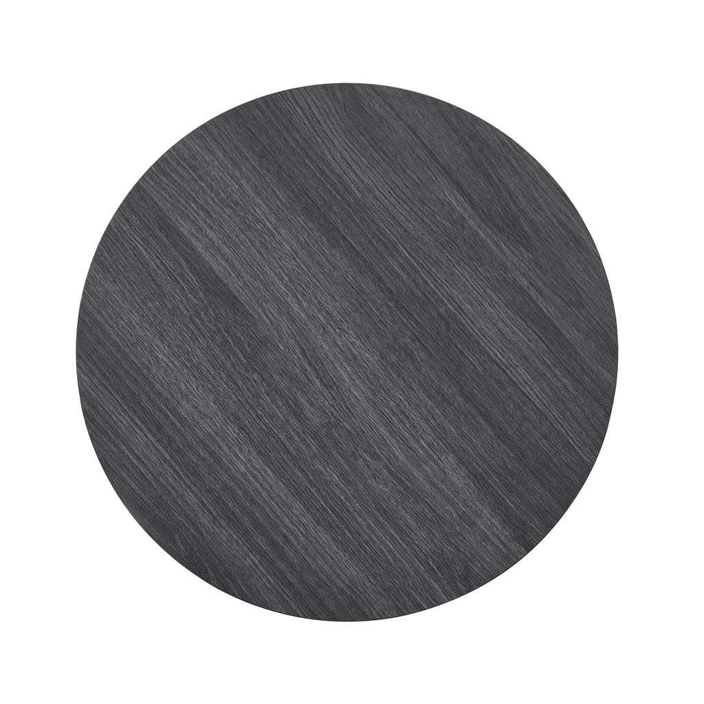 Anze Contemporary Oval Wood Shelf 3-Piece Coffee Table Set