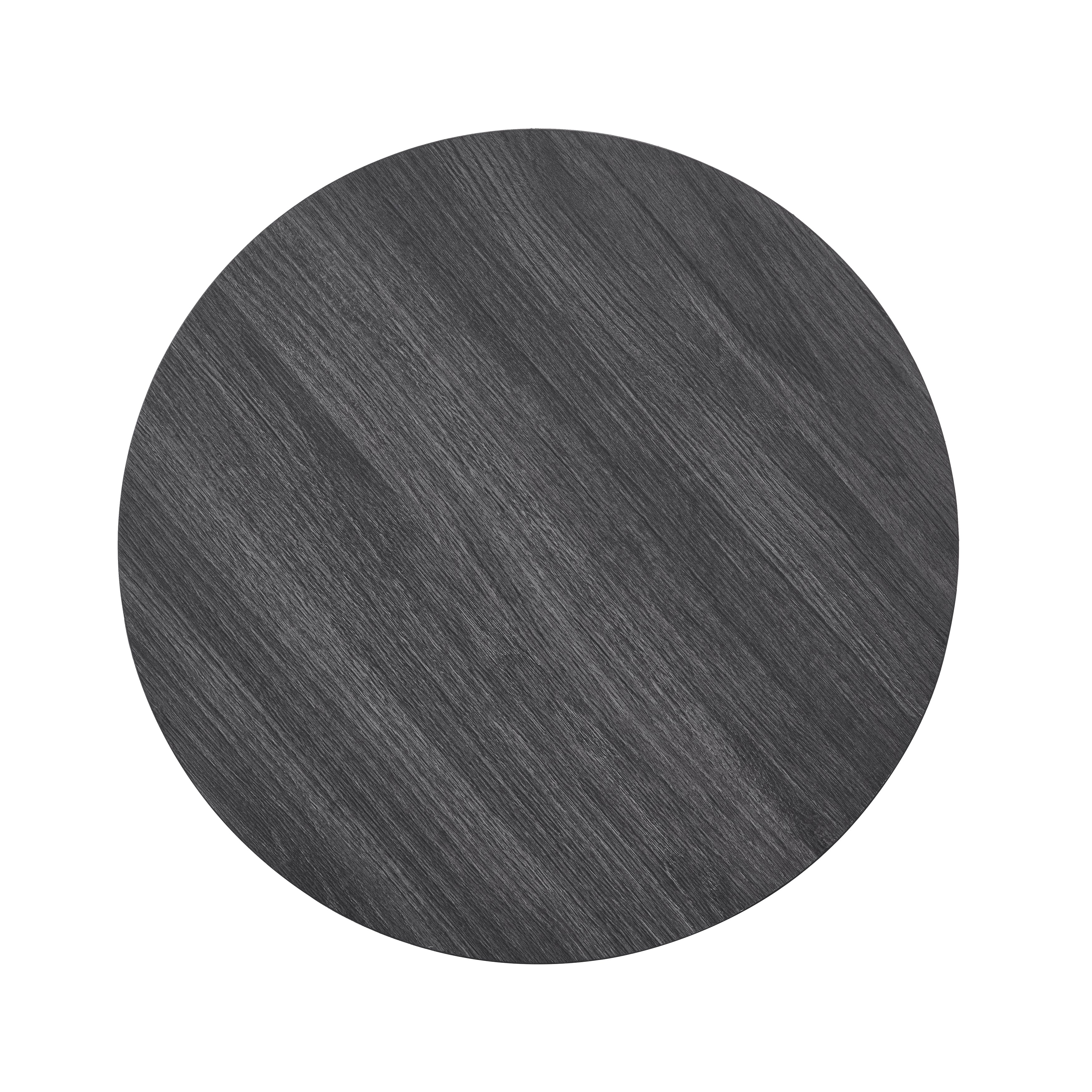 Anze Contemporary Oval Wood Shelf 3-Piece Coffee Table Set