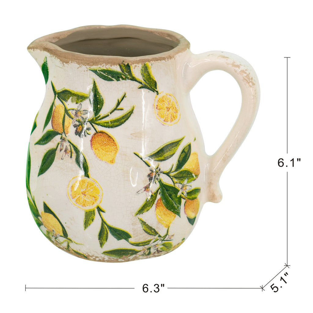Ceramic Round Pitcher Vase
