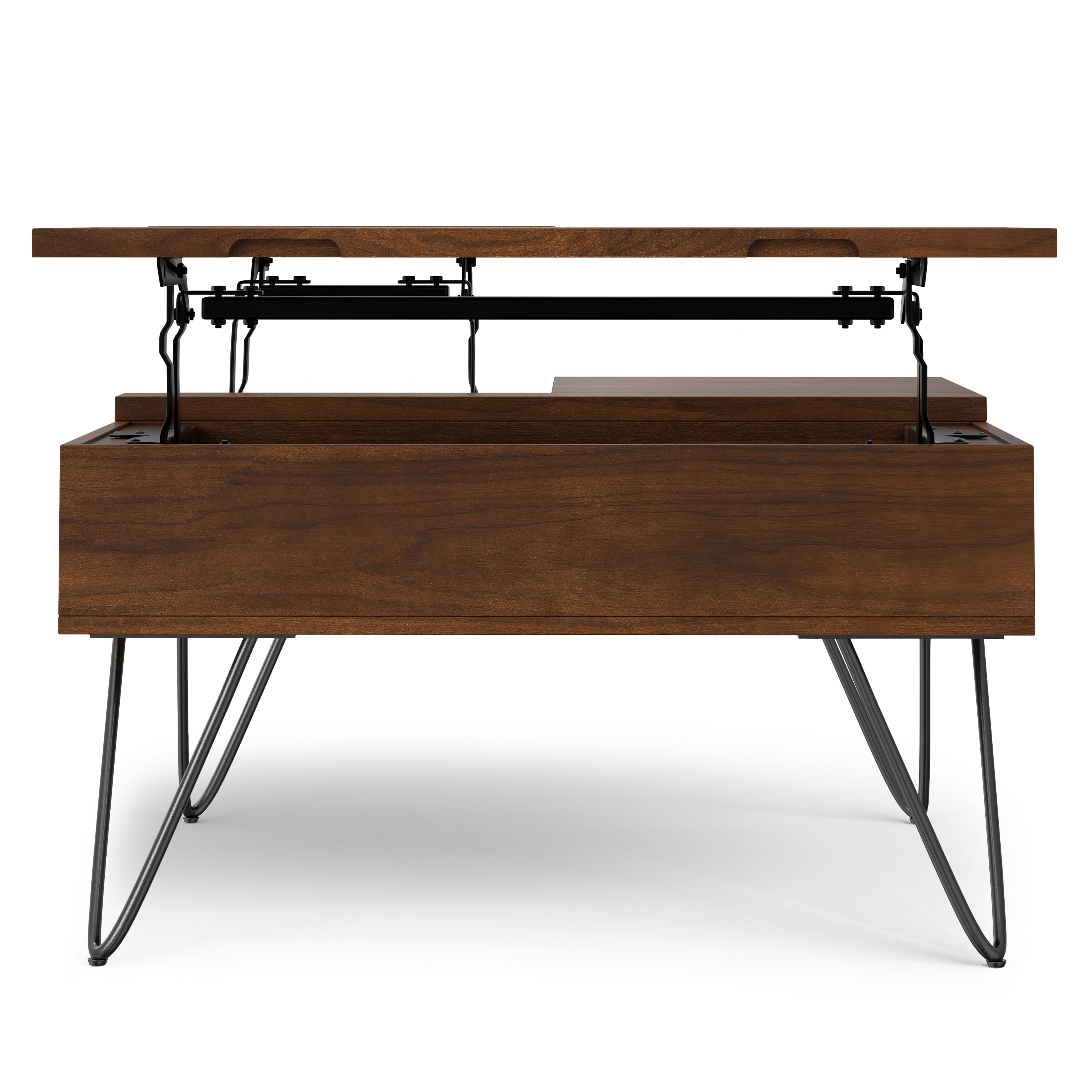 Hunter 32 Inch Wide Solid Wood Lift Top Square Coffee Table
