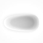 71 Inch Artificial Stone Solid Surface Freestanding Bathroom Bathtub