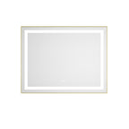 36" x 28" LED Bathroom Mirror with Front and Backlight