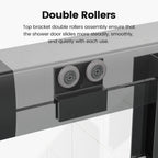 56"-60"W*72" H Semi-Frameless Double Sliding Shower Door