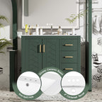 36'' Bathroom Vanity with Ceramic Sink Combo