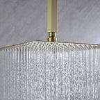 16 Inch Square Rain Shower Head Brushed