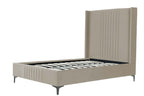 Promenade Upholstered Velvet 48" Bed in Rustic